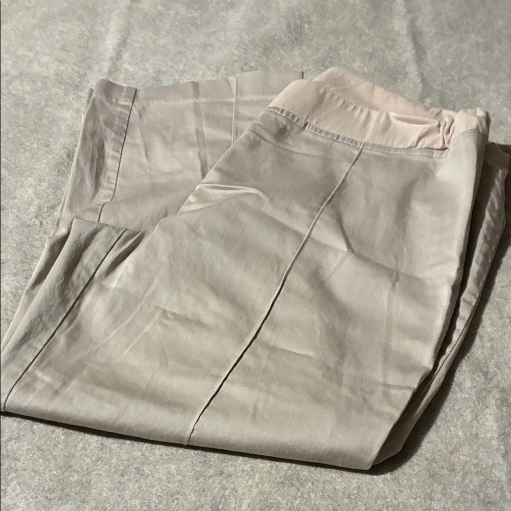 Women Tan Pants. Maternity - Picture 4 of 4